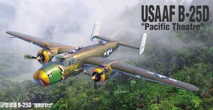 academy b25d mitchell model aircraft