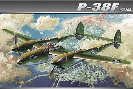 academy p38 lightning glacier girl model kit