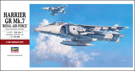 hasegawa raf harrier model kit