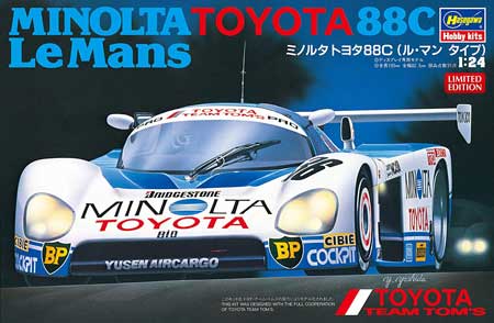 hasegawa toyota minolta 88cp race car model