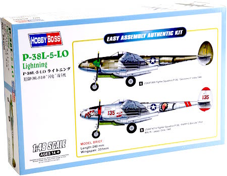 hobby boss easy p38 lightning model kit