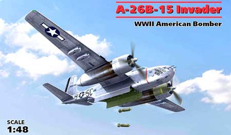 icm a26b invader model aircraft