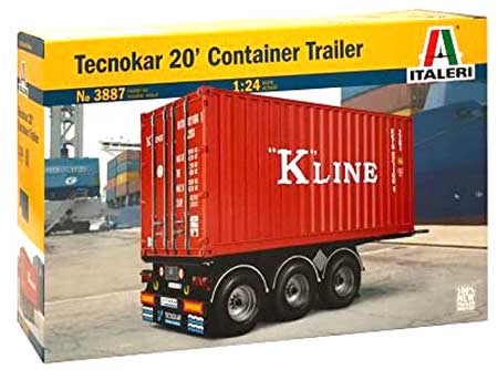 italeri short 20 container trailer