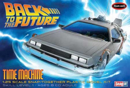 polar lights back to the future delorian time machine model