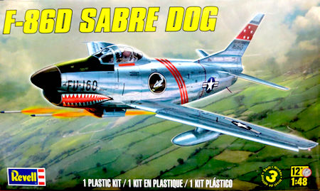 revell f86 sabre dog model kit
