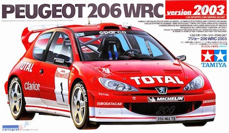 tamiya peugeot 206 model kit