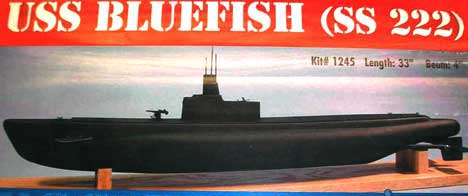 dumas uss bluefish submarine Model Kits