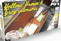 ak interactive yelloe grey car interior paint set