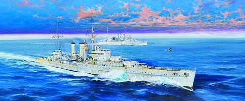 trumpeter hms exeter navy ship model