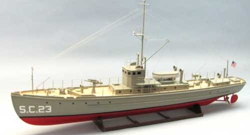 dumas sub chaser model ship