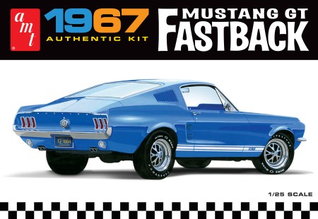 MT 1967 Ford Mustang GT Fastback 1:25 Scale Model Kit,