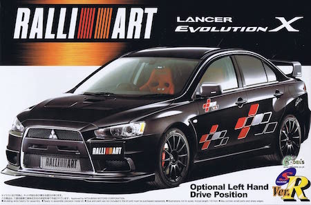 Aoshima Mitsubishi Ralliart CZ4A Lancer Evolution ’07 1:24 Scale Model Kit