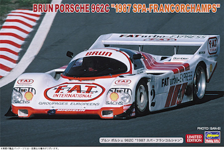 Hasegawa Brun Porsche 962C 1987 Spa-Francorchamps