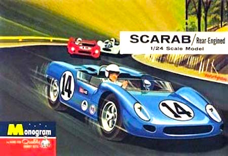 Monogram Scarab Rear Engined Scale Plastic Model Kit