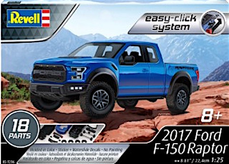 Revell 85-1235 2017 Ford GT Model Car Kit 1:24 Scale  Easy-Click Model