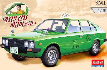 
Academy 1/24 Hyundai Pony Taxi Plastic Model 15140