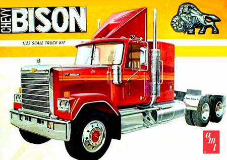 AMT Chevrolet Bison Conventional Tractor 1:25 Scale Model Kit