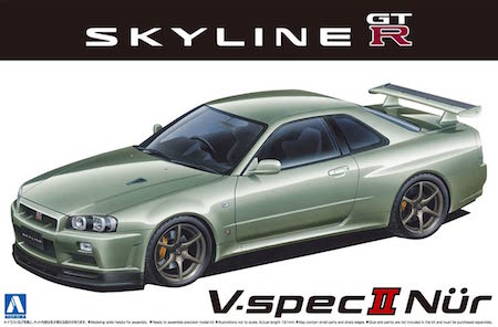Aoshima Nissan BNR34 Skyline GT-R V Tune nur model