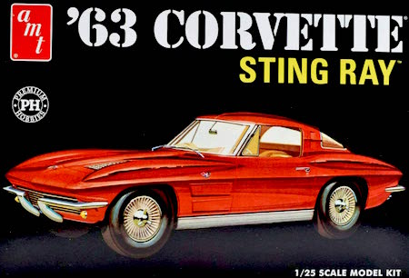 AMT/Premium Hobbies 1963 Corvette Sting Ray 1:25 Plastic Model Car Kit CP7728