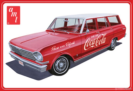 AMT 1963 Chevy II Nova Wagon Crates Coke 1:25 Scale Model Kit