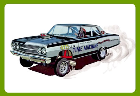 AMT 1965 Chevy Chevelle AWB Time Machine 1:25 Scale Model Kit