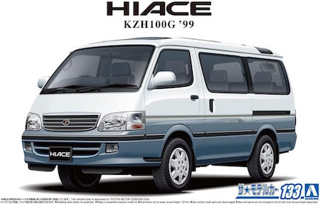 Toyota KZH100G Hiace Super Custom G 1999 Plastic Model