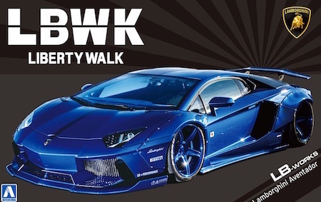 Aoshima LB Works Lamborghini Aventador Scale Model