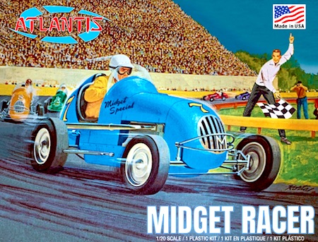 Atlantis M110 1/20 Scale Midget Racer Plastic Model Kit