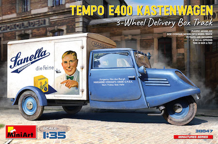 miniart Tempo e400  Delivery Truck Scale Model kit