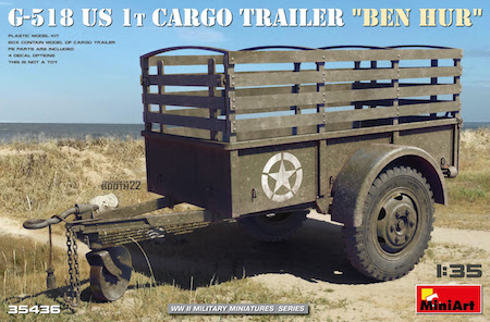 Miniart  Trailer  cargo ben hur