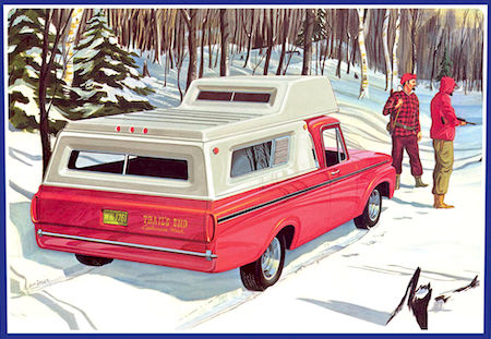 1963 F-100 Camper Pickup Truck Model AMT