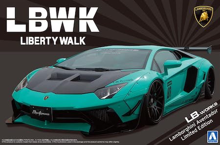 Aoshima LB Works Lamborghini Aventador Limited Edition Scale Model kit