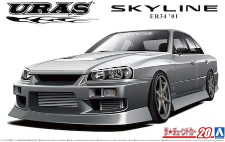Aoshima Nissan Uras ER34 Skyline 25GT-t Scale Model
