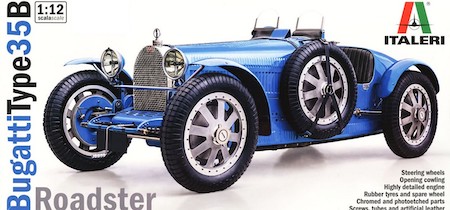 Italeri Bugatti Type 35B, Plastic model roadster