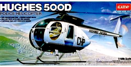 
Academy Models Plastic Model Kit Hughes 500D Police Helocopter