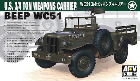 AFV Club  Model Kit Wc 51 4x4 Weapon Carrier DODGe beep
