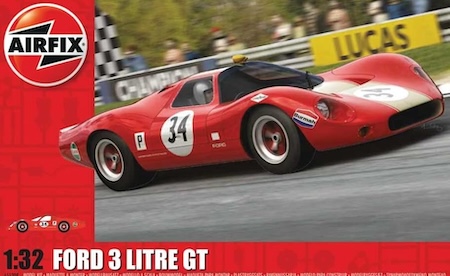 Airfix Scale Ford 3 Litre GT Plastic Model