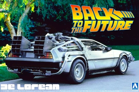Aoshima Movie Back to The Future Delorean From Part I