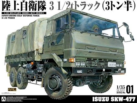 Aoshima Military Model Kit Self-Defense Force truck