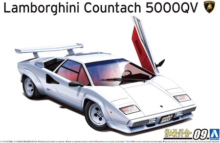 Aoshima The Super Car Lamborghini Countach 5000QV
