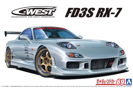 Aoshima Mazda C-West FD3S RX-7 Scale Plastic Model Kit