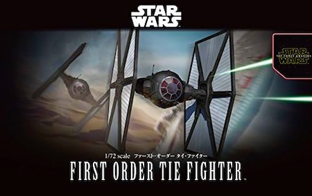 BANDAI Hobby Plastic Model First Order Tie Fighter Star Wars Kit Scale