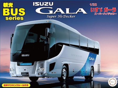 Fujimi Model BUS Sightseeing Bus  Isuzu Gara Super Hi-Decker Plastic Model