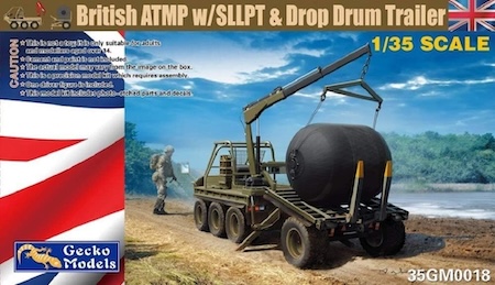 Gecko Models Scale British ATMP   Drop Drum Trailer 