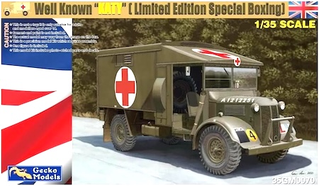  Gecko Model  WWII British Army Military Ambulance