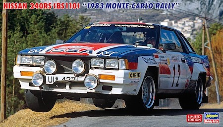 Hasegawa Nissan 240RS (1983 Monte Carlo Rally Plastic Model