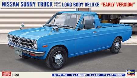 Hasegawa Scale Nissan Sunny Truck Long Body Deluxe Early Version Model Kit