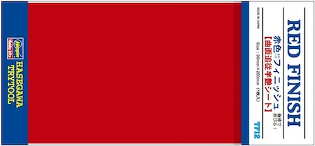 
HASEGAWA 71812 Adhesive Detail  Marking Film Red
