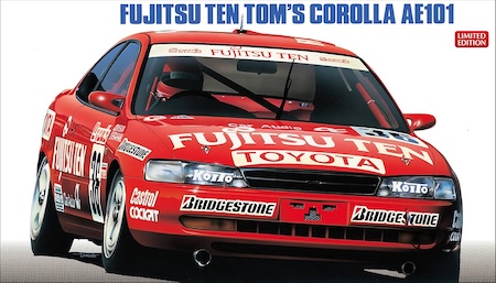 Hasegawa Fujitsu Ten Tom's Corolla AE101 Scale