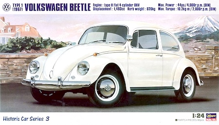 Hasegawa Volkswagen Beetle 1967 Plastic Model